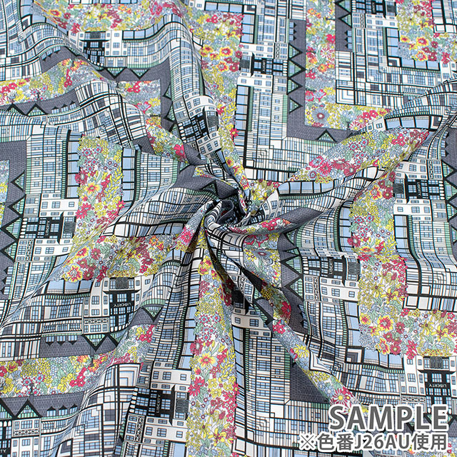 生地 LIBERTY FABRICS リバティ・ファブリックス タナローン 2026SS Tudor Belle チューダー・ベル(26-363J64027) J26AU.イエロー 09Ac04j