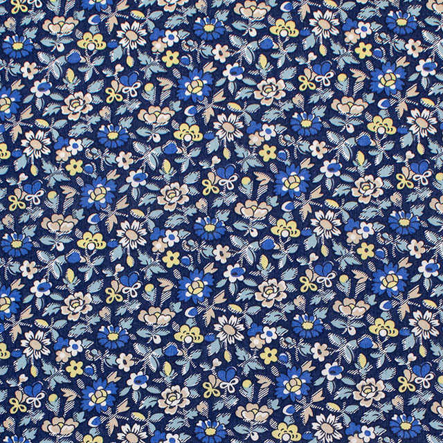 生地 LIBERTY FABRICS リバティ・ファブリックス タナローン 2026AW DESIGN. NATURE. ART. Patsy & Lenny パッツィ・アンド・レニー(26-363J62002) 26DU.ネイビー 09Ac04j