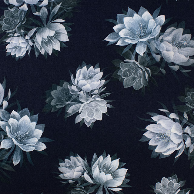 生地 LIBERTY FABRICS リバティ・ファブリックス タナローン 2026AW DESIGN. NATURE. ART. Aura オーラ(26-363J62011) 26AU.ブラック/ブルー 09Ac04j