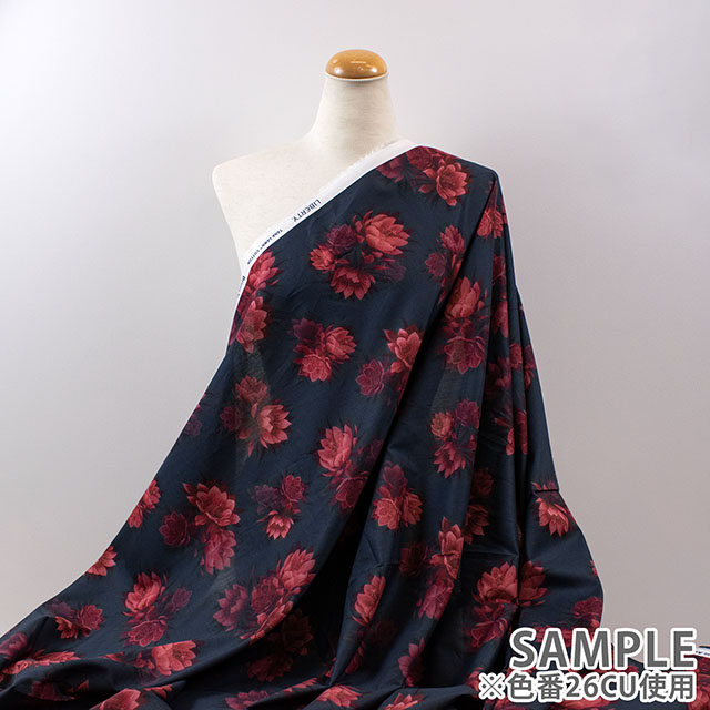 生地 LIBERTY FABRICS リバティ・ファブリックス タナローン 2026AW DESIGN. NATURE. ART. Aura オーラ(26-363J62011) 26AU.ブラック/ブルー 09Ac04j
