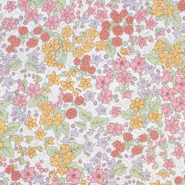 生地 LIBERTY FABRICS リバティ・ファブリックス タナローン 2026AW DESIGN. NATURE. ART. Berry Harvest ベリー・ハーベスト(26-363J62017) 26CU.オフ 09Ac04j