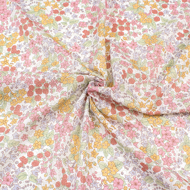 生地 LIBERTY FABRICS リバティ・ファブリックス タナローン 2026AW DESIGN. NATURE. ART. Berry Harvest ベリー・ハーベスト(26-363J62017) 26CU.オフ 09Ac04j