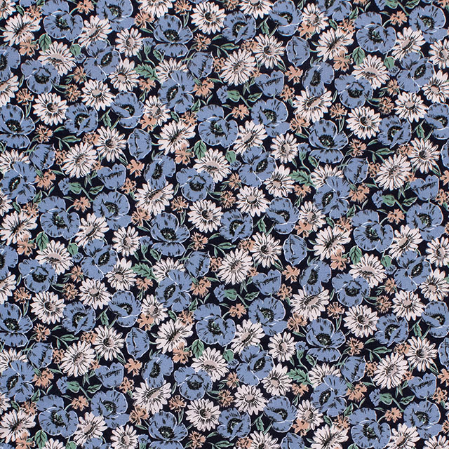 生地 LIBERTY FABRICS リバティ・ファブリックス タナローン 2026AW DESIGN. NATURE. ART. Mini Myria ミニ・マイリア(DC35727) J26D.ブルー 09Ac04j