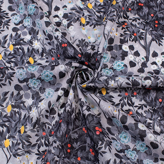 生地 LIBERTY FABRICS リバティ・ファブリックス タナローン 2026AW DESIGN. NATURE. ART. Garden Fresco ガーデン・フレスコ(DC35729) J26B.グレー 09Ac04j