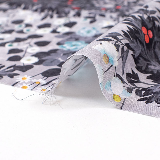 生地 LIBERTY FABRICS リバティ・ファブリックス タナローン 2026AW DESIGN. NATURE. ART. Garden Fresco ガーデン・フレスコ(DC35729) J26B.グレー 09Ac04j