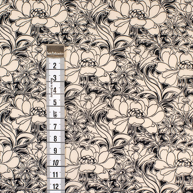 生地 LIBERTY FABRICS リバティ・ファブリックス タナローン 2026AW DESIGN. NATURE. ART. Penelope's Pirouette ペネロペズ・ピルエット(DC35732) J26C.アイボリー/ブラック 09Ac04j