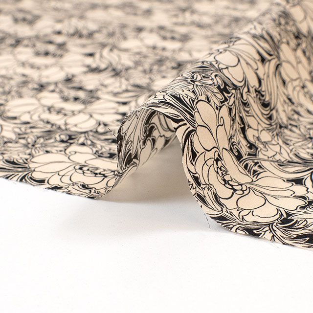 生地 LIBERTY FABRICS リバティ・ファブリックス タナローン 2026AW DESIGN. NATURE. ART. Penelope's Pirouette ペネロペズ・ピルエット(DC35732) J26C.アイボリー/ブラック 09Ac04j