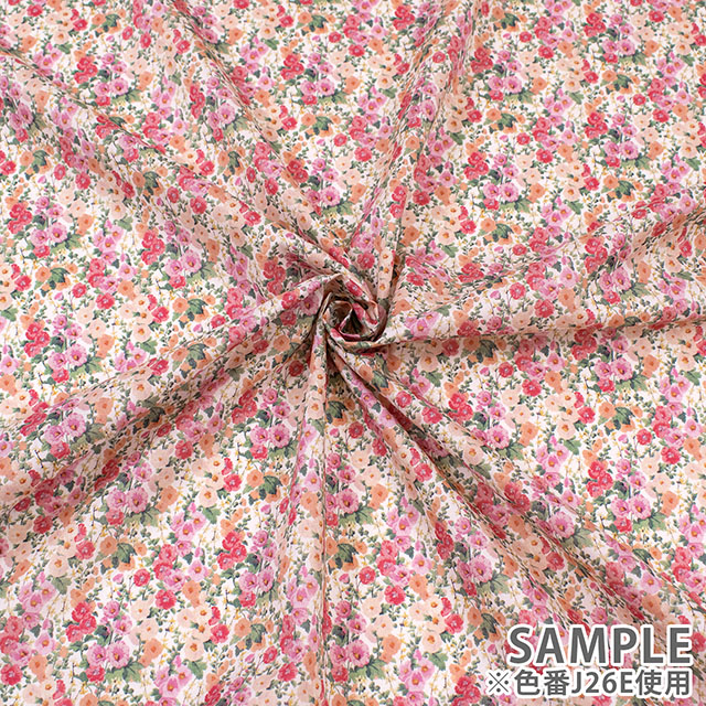 生地 LIBERTY FABRICS リバティ・ファブリックス タナローン 2026AW DESIGN. NATURE. ART. Gertrude's Flowers ガートルーズ・フラワーズ(DC35735) J26D.ペールブルー 09Ac04j