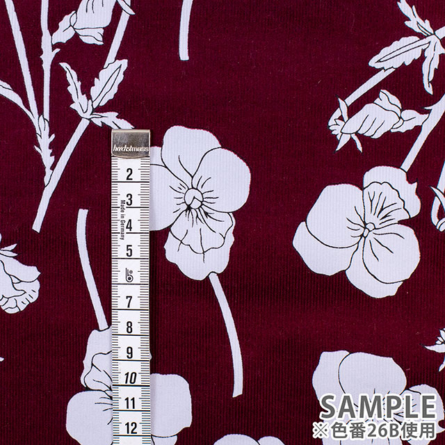 生地 LIBERTY FABRICS リバティ・ファブリックス コーデュロイ 2026AW Radiant Ros レイディアント・ロス(26-36362007) 26B.ボルドー 09Ac04j