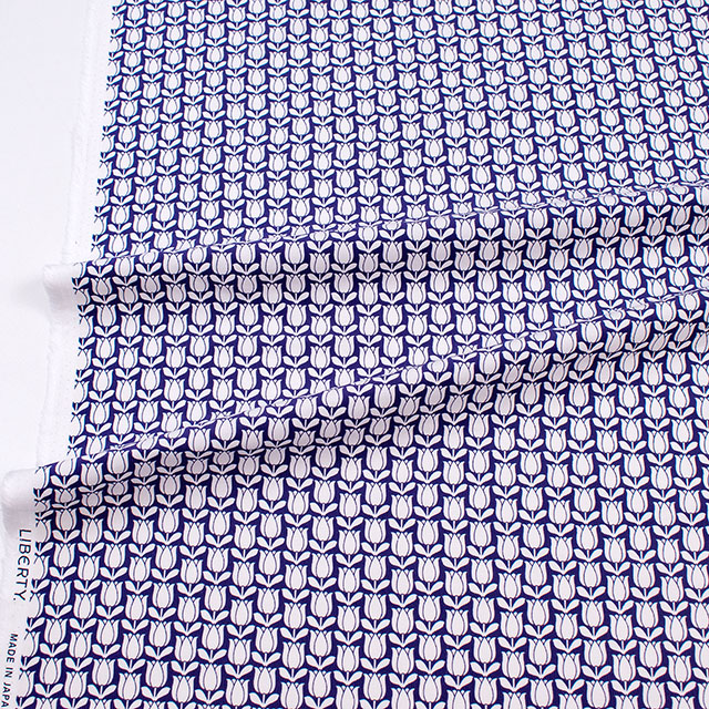 生地 LIBERTY FABRICS リバティ・ファブリックス コーデュロイ 2026AW Tulipomania チューリポマニア(26-36362036) J26A.ネイビー 09Ac04j