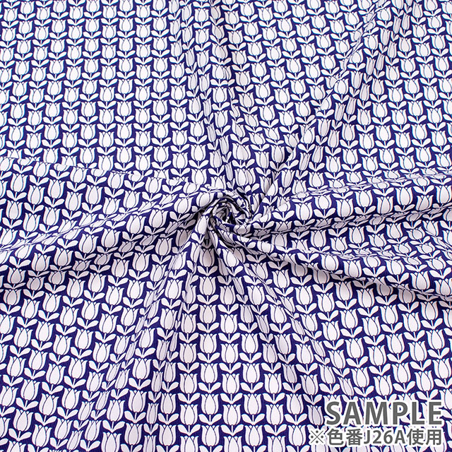 生地 LIBERTY FABRICS リバティ・ファブリックス コーデュロイ 2026AW Tulipomania チューリポマニア(26-36362036) J26A.ネイビー 09Ac04j