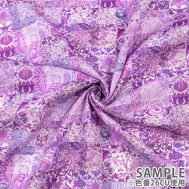 生地 LIBERTY FABRICS リバティ・ファブリックス 2026AW Archive Garden Morris Patchwork モリス・パッチワーク(26-363J7519) 26BU.ピンク 09Ac04j