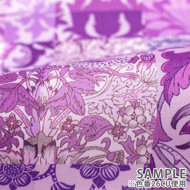 生地 LIBERTY FABRICS リバティ・ファブリックス 2026AW Archive Garden Morris Patchwork モリス・パッチワーク(26-363J7519) 26BU.ピンク 09Ac04j