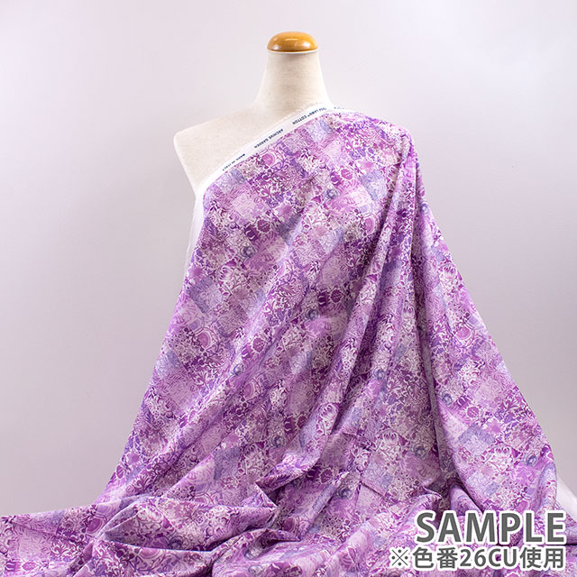 生地 LIBERTY FABRICS リバティ・ファブリックス 2026AW Archive Garden Morris Patchwork モリス・パッチワーク(26-363J7519) 26BU.ピンク 09Ac04j