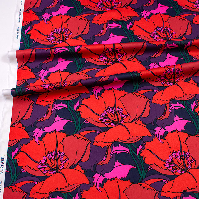 生地 LIBERTY FABRICS リバティ・ファブリックス 2026AW Archive Garden Eustacia ユースタシア(26-363J7524) 26CU.レッド 09Ac04j