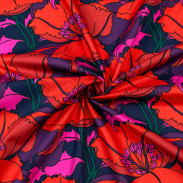 生地 LIBERTY FABRICS リバティ・ファブリックス 2026AW Archive Garden Eustacia ユースタシア(26-363J7524) 26CU.レッド 09Ac04j