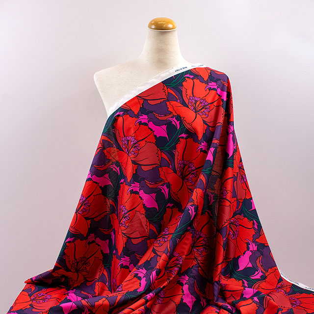 生地 LIBERTY FABRICS リバティ・ファブリックス 2026AW Archive Garden Eustacia ユースタシア(26-363J7524) 26CU.レッド 09Ac04j