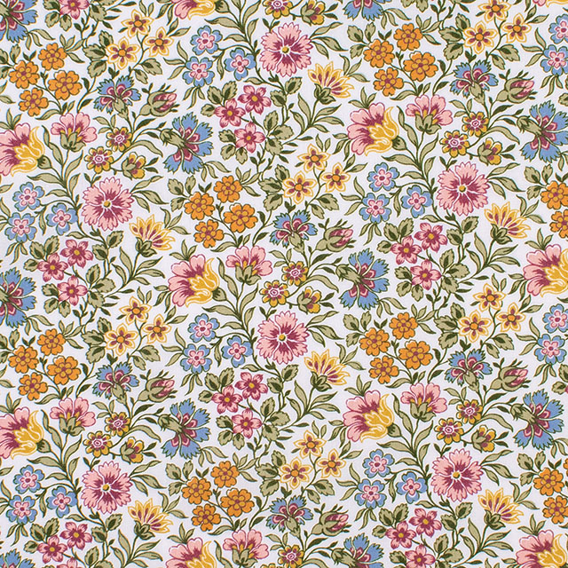 生地 LIBERTY FABRICS リバティ・ファブリックス 2026AW Archive Garden Carnation Trail カーネーション・トレイル(26-363J7529) 26AU.パステル 09Ac04j