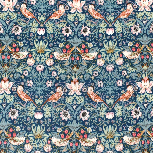 生地 LIBERTY FABRICS リバティ・ファブリックス タナローンラミネート エターナル  Strawberry Thief（3635061） ZE (H)_k4j