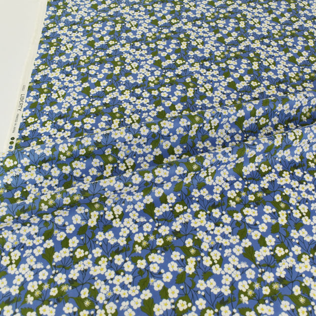 生地 LIBERTY FABRICS リバティ・ファブリックス タナローン エターナル Mitsi ミッツィ(3638287) GE.ブルー 09Ac03j