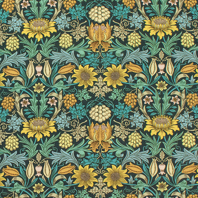 生地 LIBERTY FABRICS リバティ・ファブリックス オーガニックタナローン 2026AW Standen Palace スタンデン・パレス(26-157J76906) 26BU.チャコール/イエロー 09Ac04j