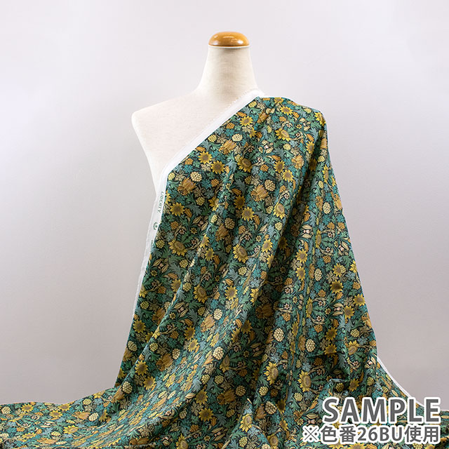 生地 LIBERTY FABRICS リバティ・ファブリックス オーガニックタナローン 2026AW Standen Palace スタンデン・パレス(26-157J76906) 26BU.チャコール/イエロー 09Ac04j