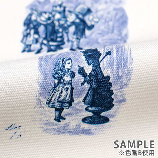 生地 THE MACMILLAN ALICE -マクミランアリス- Looking-glass Land 鏡の国/オックス(AF-1010-2) A.アイボリー/レッド 09Ac04j