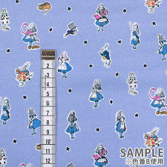 生地 THE MACMILLAN ALICE -マクミランアリス- Curiouser and Curiouser へんてこりん へんてこりん/ローン(AF-1000-4) B.ブルー 09Ac04j