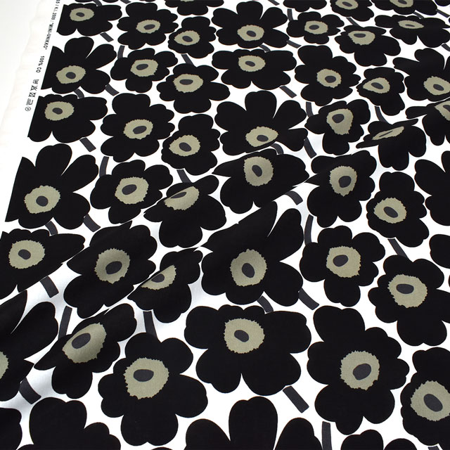 生地 marimekko-マリメッコ- ミニウニッコ (066475) 030.ホワイト×ブラック 99Zz99_