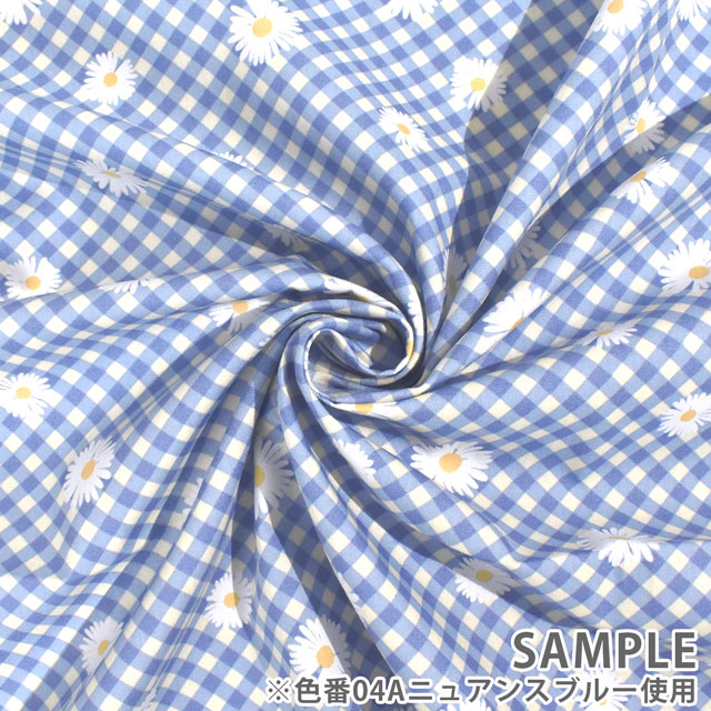 生地 milk latte-ミルクラテ- サニーデイジー/ブロード（MLFB） 4A.ニュアンスブルー (M)_1f_