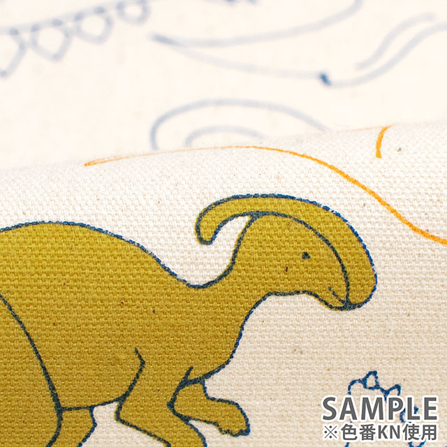 生地 お気に入りシリーズ シルエットダイナソー/オックス(MOWF-166) BL.ブルー 09Ae99_