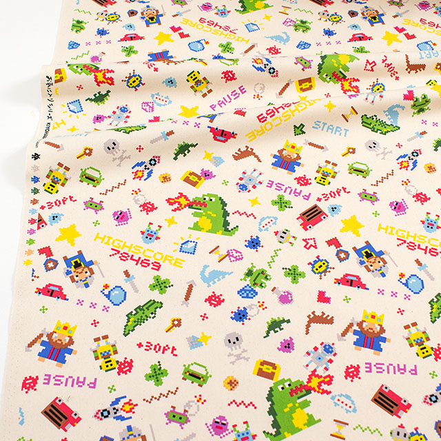 生地 お気に入りシリーズ ピクセルアーケードゲーム/オックス(MOWF-167) KN.生成 09Ae99_