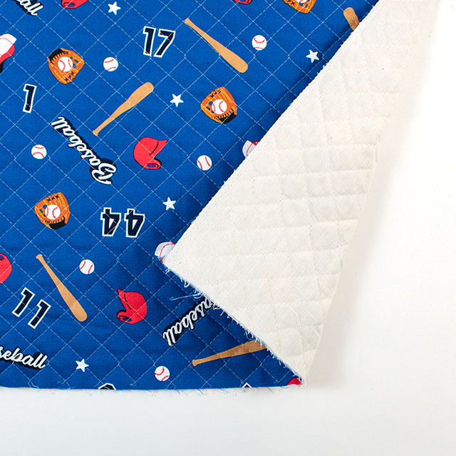 生地 お気に入りシリーズ ベースボールスター/キルティング(MOWF-165Q) BL.ブルー 09Ae99_