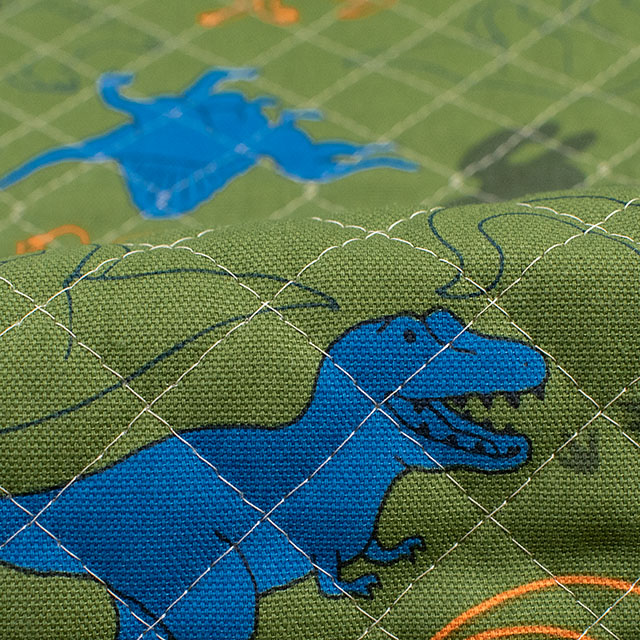 生地 お気に入りシリーズ シルエットダイナソー/キルティング(MOWF-166Q) G.グリーン 09Ae99_