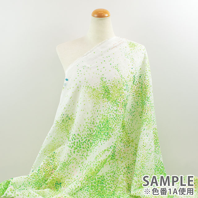 生地 naniIRO-ナニイロ Water fall/わたダブルガーゼ(EGX-11430) 1E.命の大地 ブラウン×ゴールド 09Ac04_