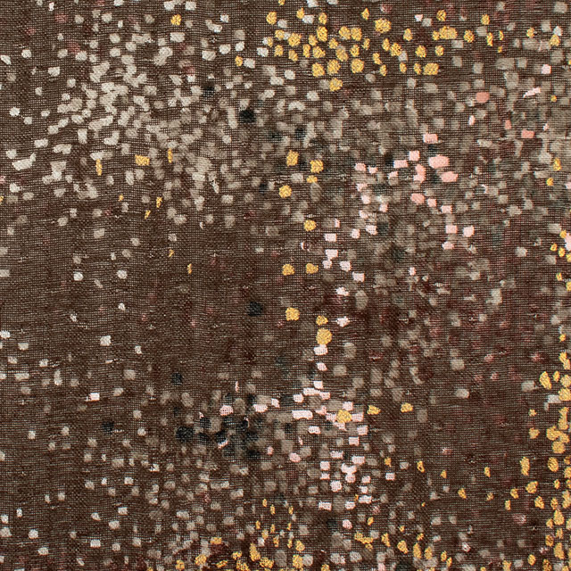 生地 naniIRO-ナニイロ Water fall/わたダブルガーゼ(EGX-11430) 1E.命の大地 ブラウン×ゴールド 09Ac04_