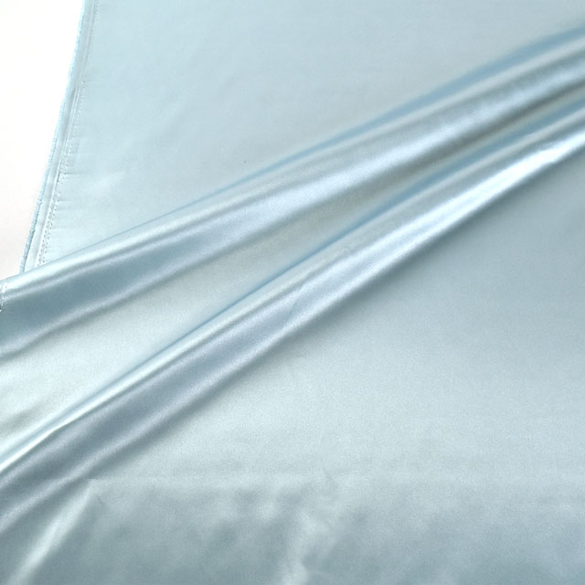 生地 ソフトポリエステルサテン(OKS310) 24.ライトブルー 10Ae07_
