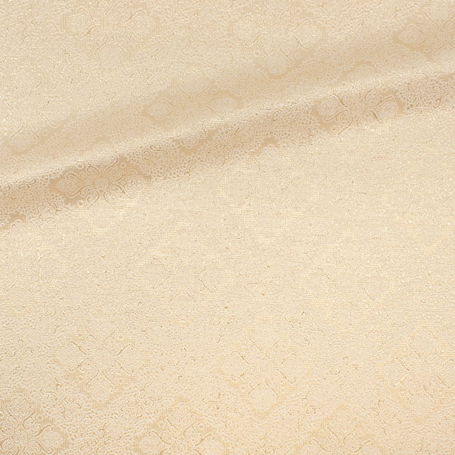 ジャガード生地 パトラ(1181) 1.白/ゴールド 10Aa05_