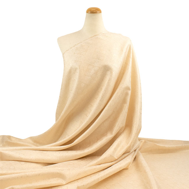 ジャガード生地 パトラ(1181) 1.白/ゴールド 10Aa05_