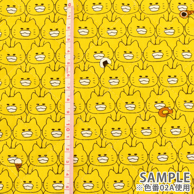 生地 ノラネコぐんだん ノラネコいっぱい キルティング Qngf 02 A ノラきいろ B Ki オカダヤ Okadaya 布 生地 毛糸 手芸用品の専門店