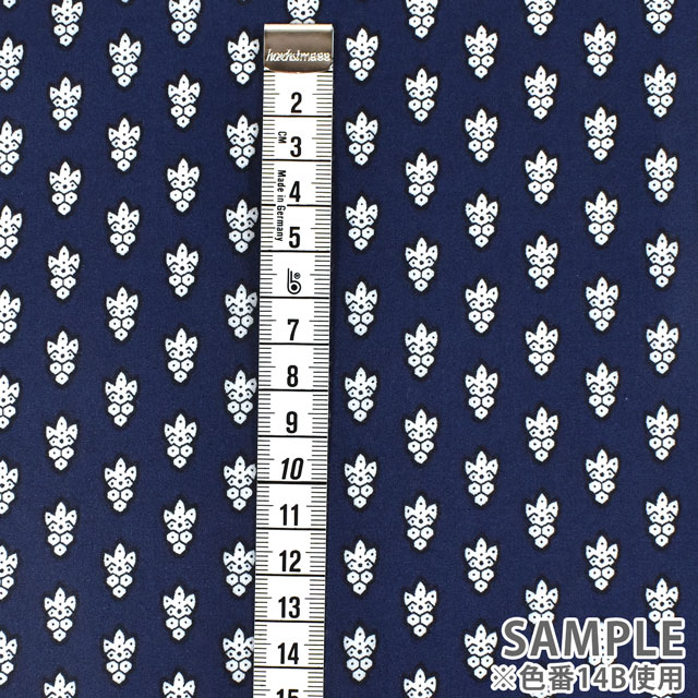 生地 SOULEIADO-ソレイアード- ラミネート ラ・プティット・ムーシュ 約108cm×50cm 1枚(SLFRK) 14B.ネイビー 09Bp34j