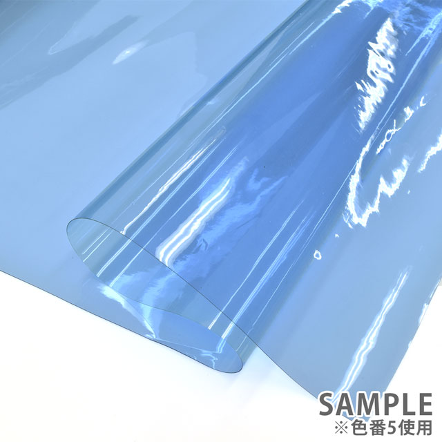 生地 蛍光ビニール色透明（PVC 3010） 約0.3mm厚 ブライトレッド (H)_k4_