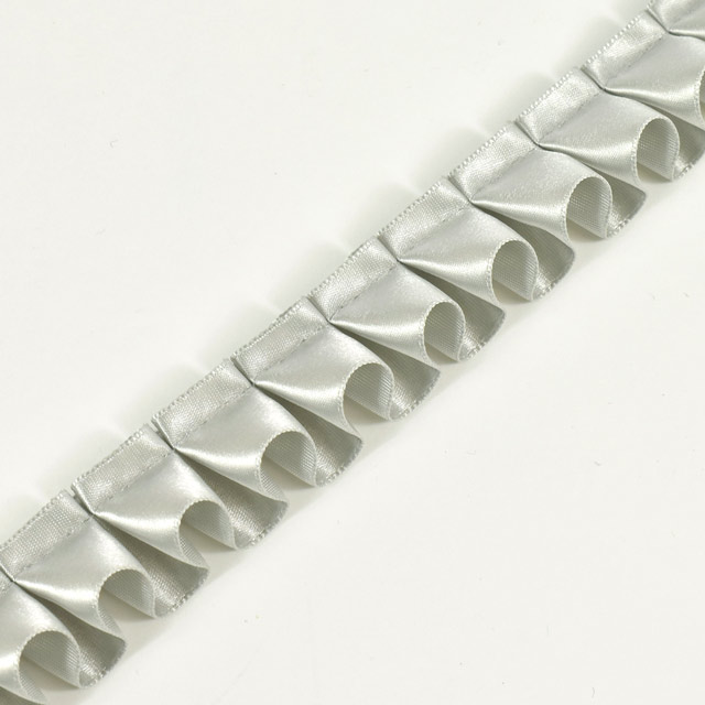 エリート サテンフリルリボン(F-101) 24mm 352.グレー 07Aa99_