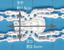 ケミカルレース クモ（MYS-28） 約1.5cm幅 2.オフ (H)_4bj