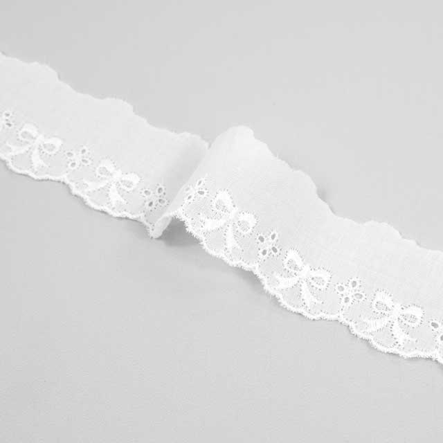 綿レース 平レース 約31mm幅×1mカット（OKLC-018P） オフ オカダヤ