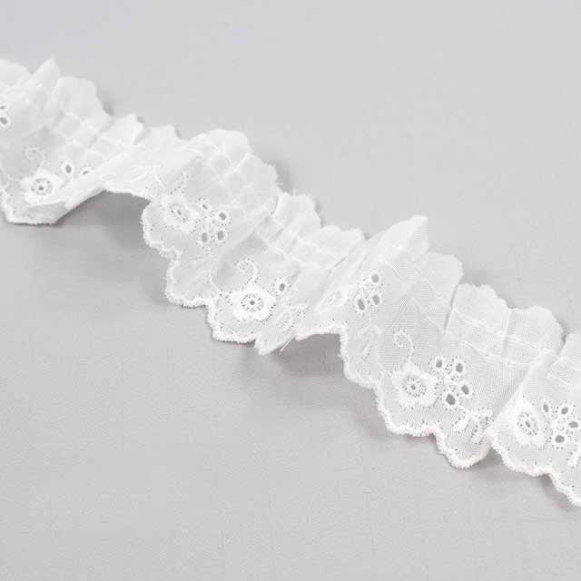 綿レース フリル 約22mm幅×1mカット(OKLC-019FP) オフ 15Yy88_