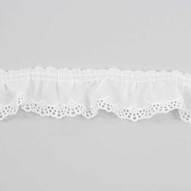 綿レース フリル 約30mm幅×1mカット(OKLC-023FP) オフ 15Yy88_