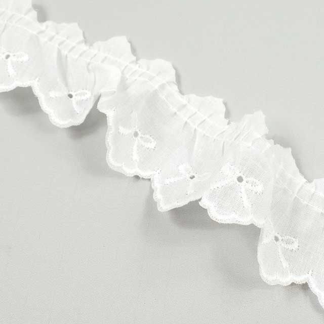 綿レース フリル 約30mm幅×1mカット(OKLC-027FP) オフ 15Yy88_