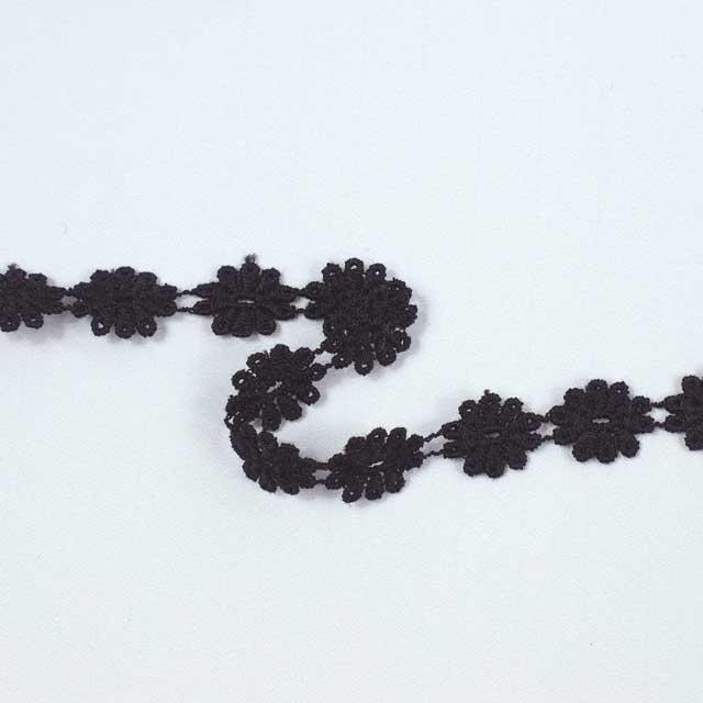 ケミカルレース 約12mm幅×1mカット(OKLCC-008BP) 黒 15Yy88_