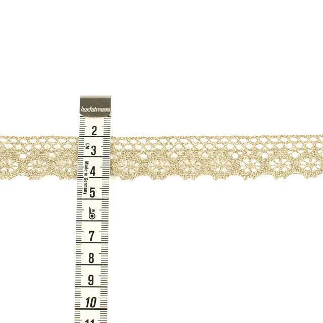 トーションレース ラメ 約21mm幅×1mカット(OKLCL-009P) G.ゴールド 15Yy88_